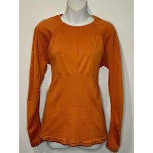 Patagonia Capilene Women's Long Sleeve Baselayer Top Orange Size XL EUC!!